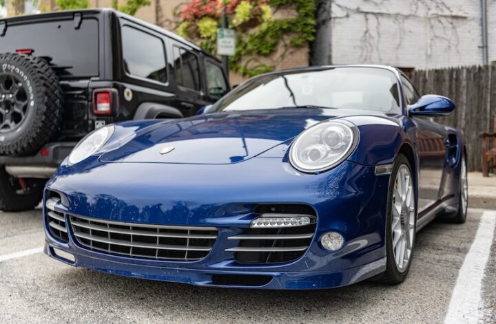 Porsche 911 blå